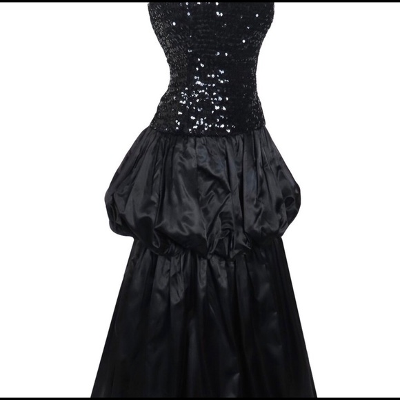 Listing Details Vintage 80s Black Sequin - Picture 3 of 5